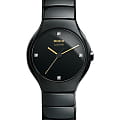 Rado Rado True R27655752  R27655752 кварцевые женские часы  черный циферблат, браслет высокотехнологичная керамика — вид спереди