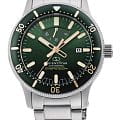 Orient Orient Star RE-AU0307E  RE-AU0307E механические мужские часы зеленый циферблат, браслет нержавеющая сталь — вид спереди