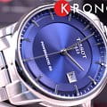 Tissot Tissot Luxury Powermatic 80 T086.407.11.041.00 механические мужские часы часы крупный план синий циферблата