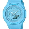 Casio Casio G-Shock GA-2100-2A2DR (GA-2100-2A2) GA-2100 GA-2100-2A2DR электронные мужские часы голубой циферблат, браслет пластик — вид спереди