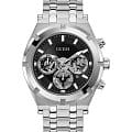 Guess Guess GW0260G1  GW0260G1 кварцевые мужские часы  черный циферблат, браслет нержавеющая сталь — вид спереди