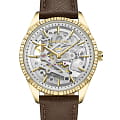 Kenneth Cole Kenneth Cole New York KCWLE0016503  KCWLE0016503 механические женские часы серебристый циферблат, браслет кожаный — вид спереди