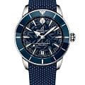 Breitling Breitling Superocean Heritage B31 Automatic 40 Kelly Slater AB31101A1C1S1  AB31101A1C1S1 механические мужские часы синий циферблат, браслет резина — вид спереди