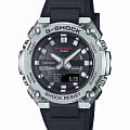 Casio Casio G-Shock GST-B600-1ADR (GST-B600-1A) GST G-Steel GST-B600-1A электронные мужские часы черный циферблат, браслет пластик — вид спереди