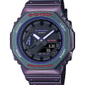 Casio Casio G-Shock GA-2100AH-6ADR (GA-2100AH-6A) GA-2100 GA-2100AH-6A электронные мужские часы антрацитовый циферблат, браслет пластик — вид спереди