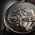 Mido Mido Multifort Mechanical Skeleton M032.605.47.410.00 механические мужские часы часы, крупный план серый циферблат