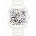 Rado Rado True Square Automatic Open Heart R27073712 Automatic R27073712 механические мужские часы белый циферблат, браслет высокотехнологичная керамика + титан — вид спереди