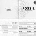 Fossil Fossil Carlie  ES4079 кварцевые женские часы часы крупный план коричневый циферблата
