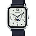 Casio Casio Collection MTP-M305L-7A  MTP-M305L-7A кварцевые мужские часы белый циферблат, браслет кожаный — вид спереди