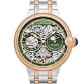 Earnshaw Earnshaw Barallier ES-8242-99  ES-8242-99 механические мужские часы  зеленый циферблат, браслет нержавеющая сталь с pvd-покрытием — вид спереди