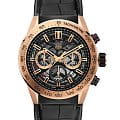 TAG Heuer TAG Heuer Carrera CBG2A51.FC6450  CBG2A51.FC6450 механические мужские часы черный циферблат, браслет кожа + каучук — вид спереди