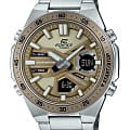 Casio Casio Edifice EFV-C110D-5ADF (EFV-C110D-5A) EFV EFV-C110D-5ADF кварцевые мужские часы бежевый циферблат, браслет нержавеющая сталь — вид спереди