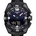 Tissot Tissot T-Touch Expert Solar Tour De France T091.420.47.057.04 T Touch T0914204705704 кварцевые мужские часы черный циферблат, браслет каучук — вид спереди