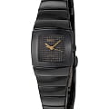 Rado Rado Sintra R13819732  R13819732 кварцевые женские часы черный циферблат, браслет высокотехнологичная плазменная керамика — вид спереди