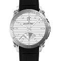 Jacques Lemans Jacques Lemans Derby 1-2202F  1-2202F кварцевые мужские часы серебристый циферблат, браслет кожаный — вид спереди
