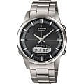 Casio CASIO WAVE CEPTOR LCW-M170TD-1A  LCW-M170TD-1A  мужские часы  черный циферблат, браслет  — вид спереди
