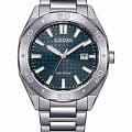 Citizen Citizen Eco-Drive BM7630-80X  BM7630-80X кварцевые мужские часы  зеленый циферблат, браслет нержавеющая сталь — вид спереди