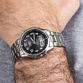 Casio CASIO WAVE CEPTOR LCW-M100TSE-1A2, illuminator япония мужские часы на браслете титановый боковой вид