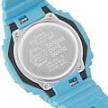 Casio Casio G-Shock GA-2100-2A2DR (GA-2100-2A2) электронные мужские часы часы крупный план голубой циферблата