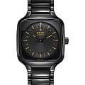Rado Rado True Square True Heart R27078152 Automatic R27078152 механические мужские часы  черный циферблат, браслет титан + высокотехнологичная плазменная керамика — вид спереди