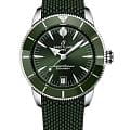 Breitling Breitling Superocean Heritage B31 Automatic 40 AB3110361L1S1  AB3110361L1S1 механические женские часы зеленый циферблат, браслет резина — вид спереди