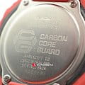 Casio Casio G-Shock GA-2100-4ADR (GA-2100-4A) электронные мужские часы часы крупный план бордовый циферблата