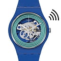 Swatch Swatch New Gent Biosourced Swatch Pay! SO29N103-5300  SO29N103-5300 кварцевые мужские часы прозрачный циферблат, браслет силикон — вид спереди