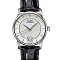 Mido Mido Baroncelli Diamonds M007.207.16.036.00  M0072071603600 механические женские часы белый циферблат, браслет кожаный — вид спереди