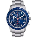 Fossil Fossil Sport Tourer FS6047  FS6047 кварцевые мужские часы синий циферблат, браслет нержавеющая сталь — вид спереди