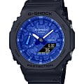 Casio Casio G-Shock GA-2100BP-1A GA-2100 GA-2100BP-1A электронные мужские часы синий циферблат, браслет пластик — вид спереди