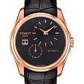 Tissot Tissot Couturier Automatic Small Second T035.428.36.051.00 Couturier T0354283605100 механические мужские часы  черный циферблат, браслет кожаный — вид спереди