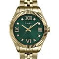 Timex Timex Waterbury Legacy TW2V45500  TW2V45500 кварцевые женские часы зеленый циферблат, браслет нержавеющая сталь с pvd-покрытием — вид спереди
