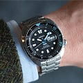 Seiko Seiko Prospex SRPG19K1 механические мужские часы часы крупный план черный циферблата