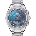 Tissot Tissot T-Touch Lady Solar T075.220.11.101.01 T Touch T0752201110101 кварцевые женские часы перламутровый циферблат, браслет нержавеющая сталь — вид спереди