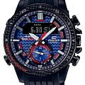 Casio Casio Edifice ECB-800TR-2A ECB ECB-800TR-2AER кварцевые мужские часы синий циферблат, браслет силикон — вид спереди