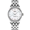 Mido Mido Baroncelli M7600.4.69.1  M76004691 механические женские часы перламутровый циферблат, браслет нержавеющая сталь — вид спереди