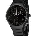 Rado Rado True R27815152  R27815152 кварцевые мужские часы черный циферблат, браслет высокотехнологичная керамика — вид спереди