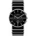 Jacques Lemans Jacques Lemans 1-1815A  1-1815A кварцевые мужские часы  черный циферблат, браслет  — вид спереди