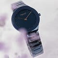 Obaku Obaku Links V290LXLLSL кварцевые женские часы часы, крупный план синий циферблат