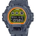 Casio Casio G-Shock DW-6900LS-1 лимитированной серии DW-6900LS-1ER электронные мужские часы оранжевый циферблат, браслет пластик — вид спереди