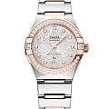 Omega Omega Constellation 131.25.29.20.52.003  13125292052003 механические женские часы  серебристый циферблат, браслет сталь + золото — вид спереди