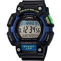 Casio Casio Illuminator STL-S110H-1B  STL-S110H-1B кварцевые мужские часы серый циферблат, браслет пластик — вид спереди