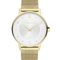 Amalys Amalys Baker AMW-178  AMW-178 кварцевые женские часы белый циферблат, браслет нержавеющая сталь с pvd-покрытием — вид спереди