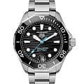 TAG Heuer TAG Heuer Aquaracer Professional 300 Date WBP5110.BA0013  WBP5110.BA0013 механические мужские часы черный циферблат, браслет нержавеющая сталь — вид спереди