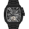 Wainer Wainer Automatic WA.25150-A  WA.25150-A механические мужские часы черный циферблат, браслет нержавеющая сталь с pvd-покрытием — вид спереди