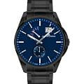 Jacques Lemans Jacques Lemans Derby 1-2199T  1-2199T кварцевые мужские часы синий циферблат, браслет нержавеющая сталь с pvd-покрытием — вид спереди