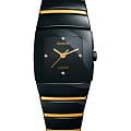 Rado Rado Sintra R13726711  R13726711 кварцевые женские часы черный циферблат, браслет ceramos™ — вид спереди