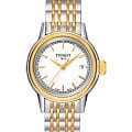 Tissot Tissot Carson Lady T085.210.22.011.00 Carson T0852102201100 кварцевые женские часы белый циферблат, браслет сталь c pvd покрытием — вид спереди