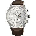 Orient Orient TT0V004W (FTT0V004W)  FTT0V004W  мужские часы серый циферблат, браслет кожа + текстиль — вид спереди