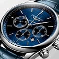 Longines Longines Master Collection L2.859.4.92.0  механические мужские часы часы крупный план синий циферблата